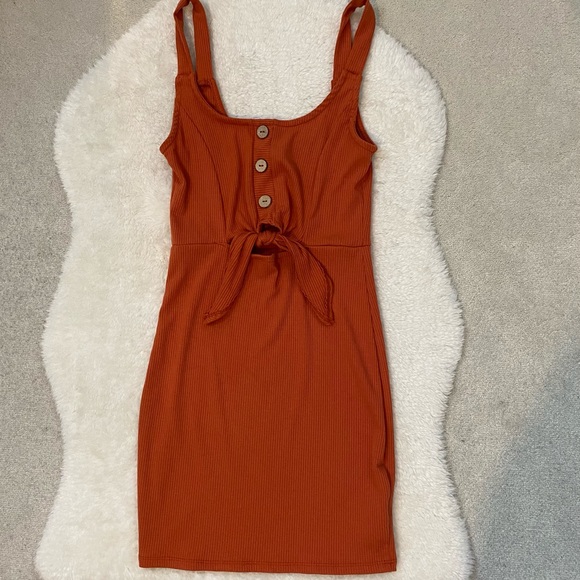 Burnt orange bodycon dress - Picture 1 of 2